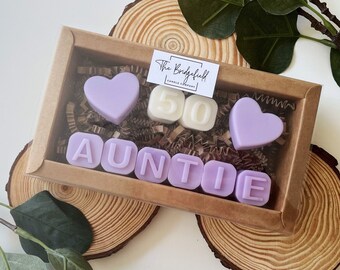 Personalised 50th Birthday Wax Melt Gift Set - Auntie / Mummy / Nanny / Nan / Nanna / Mum | 21st / 30th / 40th / 50th / 60th / 70th / 80th
