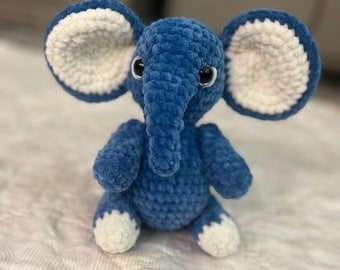Crochet Elephant Plushie, CUSTOM
