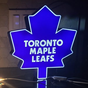 Toronto Maple Leafs Leuchtschild Leuchtschild NHL Hockey NHL Hockey NHL Eishockey NHL Eishockey NHL Eishockey Fannamen - Geschenk für Männer