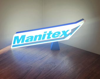 Manitex Crane Light LED Lightbox Sign:  Mancave Decor