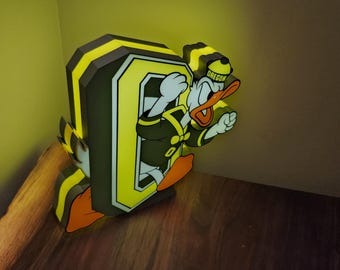 Oregan Ducks LED Lightbox Sign: university