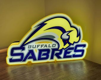 Buffalo Sabres LED Lightbox Sign: NHL Hockey Decor
