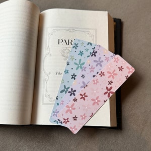 Floral Bookmarks Girly Flower Bookmark for Book lovers Cute Floral Bookmark Gift for Book Lover Floral Patterned Bookmark Cute Bookmarks