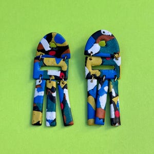 Pendientes Arcilla Polimérica Varios colores