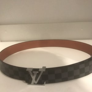 Iridescent Faux LV Belt