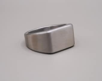 Handcrafted Men's Sterling Silver Ring - Timeless Style, All Sizes Available