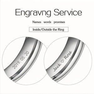 Custom Engraved Waterproof Tungsten Black Ring Perfect Birthday Gift for Him or Her image 6
