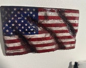Distressed Wood American Flag
