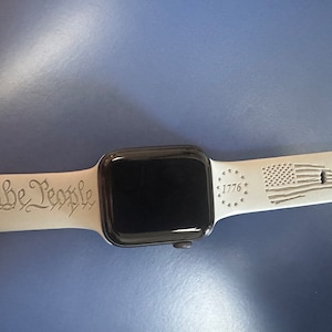 Custom “We the People” Apple Watch band