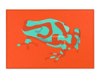Duo-tone Poison Dart Frog Area Rug