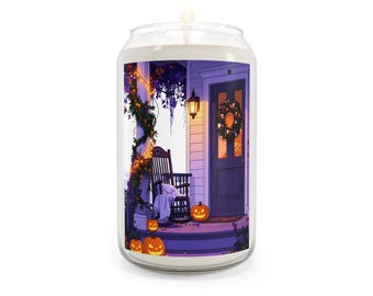 Front Porch Halloween Scene Candle | Soy Candle
