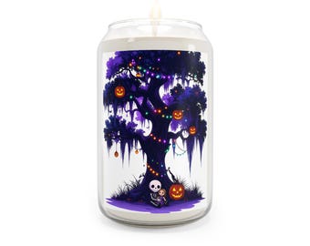 Halloween Jack-o'-Lantern Tree Candle 13.75oz Soy Candle