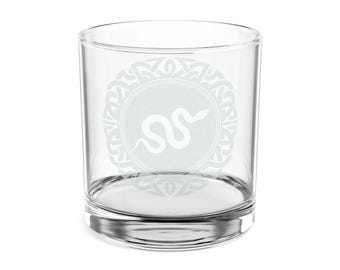 Snake Celtic Knot Engraved Whiskey Glass | 10.5oz Celtic Snake Design