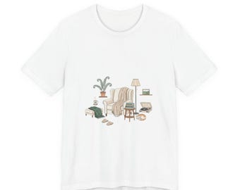 cozy reading nook tee | homebody introvert shirt, quiet life aesthetic