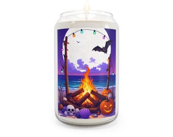 Beach Bonfire Halloween Candle | Soy Candle 13.75oz