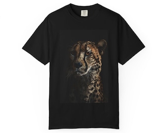 Majestic Cheetah Portrait T-Shirt | Wildlife Animal Photography Tee