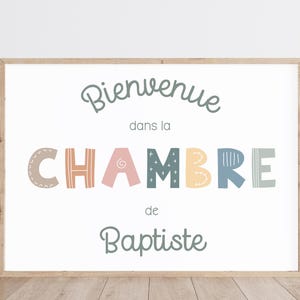 Personalisiertes Poster für Kinderzimmer, Kinderposter, Kinderwanddekoration | Bunte Muster und Muster
