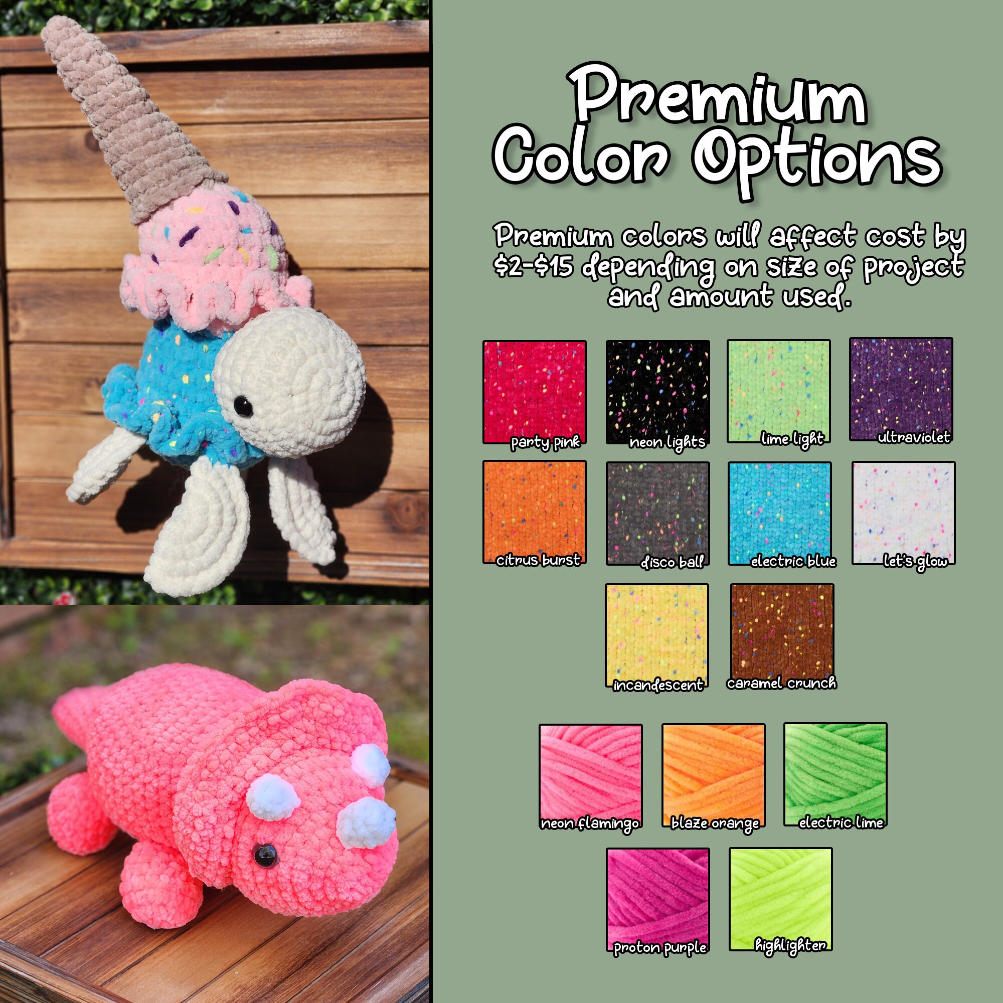 Custom Crochet Order Amigurumi Handmade Stuffed Animal Plushie Etsy