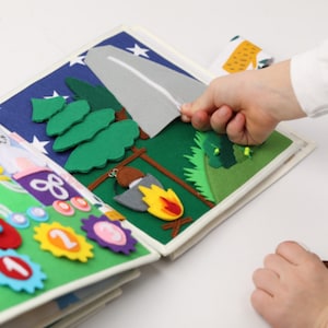 Soft Quiet Book Pages, Fine Motor Skills Education, First Book, Travel ...