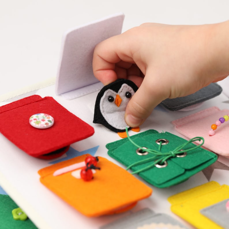 Soft Quiet Book Pages, Fine Motor Skills Education, First Book, Travel ...
