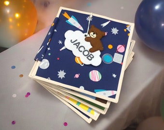 Personalized quiet book Montessori toys baby waldorf toys fine motor skills toddler kids birthday gift interactive sensory