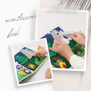 Toddler busy board gift quiet book for toddler baby montessori toys for fine motor skills soft felt activity game pretend play custom toy