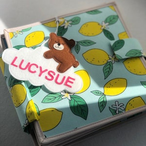 Nursery decor Personalized quiet book Unique todder gift Baby girl birthday boy toy clever Preschool busy board felt travel SovushkaLittle 2