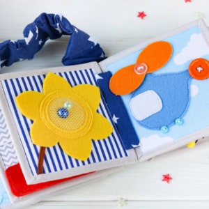 Dementia activity Mini Quiet baby book, busy book felt, montessori toys board gifts fidget toy sensory tactile activity Sovushka Little