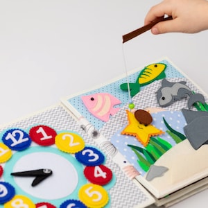 Personalized books Quiet toddler gift birthday 1 2 3 4 5 years 12 18 month Montessori soft board activity sensory pretend play interactive 2