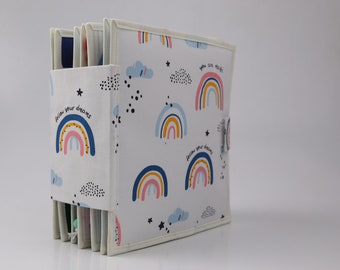 Montessoriboek voor peuters - handgemaakt educatief speelgoed - vilten rustige boekpagina's - Sovushka Little