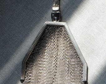 Antique Chainmail Purse | Sterling Silver Mesh Evening Bag