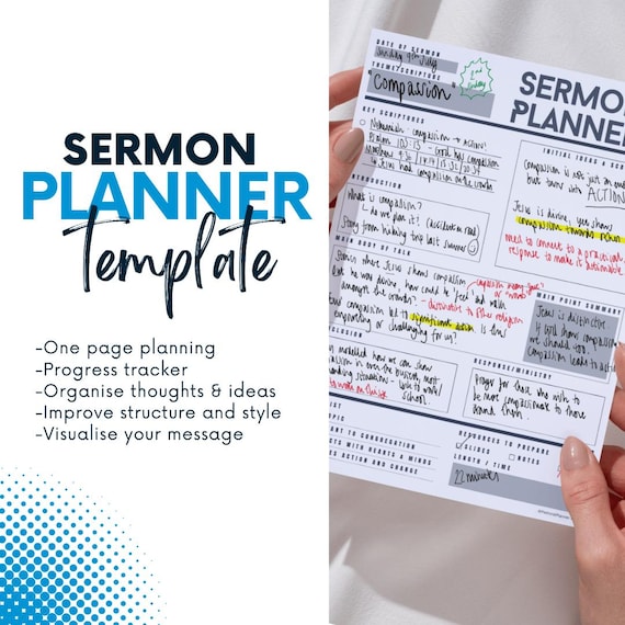 Sermon Planner Template