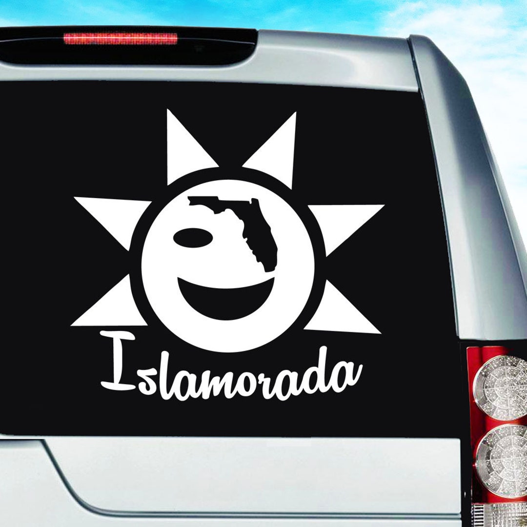 Waterproof Vinyl Sticker - Key Largo Florida – Alicia Bock Print Shop