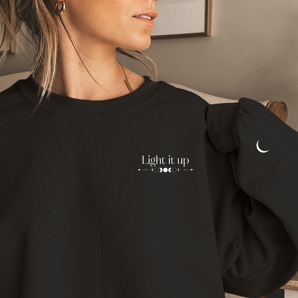 Light it Up Sweatshirt, Crescent City Inspired, SJM, City of Starlight Inspired Shirt, Book Merch, Book Lover, Book Girlies,