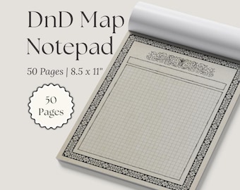 Bloc-cartes gothique du MDN | 8,5 x 11" | Donjons et dragons