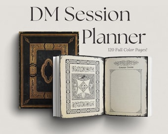 Carnet de notes gothique pour maître de jeu de Donjons et Dragons (8,5 x 11 pouces) | 120 pages | Journal de campagne Donjons et Dragons - Carnet pour la 5e édition