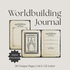 Diário de Criação de Mundos Góticos para D&D (Download Digital) Diário de Campanha de Dungeons and Dragons - Caderno de D&D