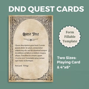 Cartes de quête imprimables du MdD | 5e Campagne D&D Shop for MdD | Accessoires D&D Dungeon Master pour jeux de donjons et de dragons | Brasserie artisanale D&D 5e