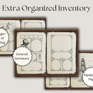 D&D Gothic-Paket für D&D 2024 & 2014 | D&D-Charakterbogen | Digitales D&D-Tagebuch | D&D-Spickzettel | D&D-Zauberkarten Bild 3