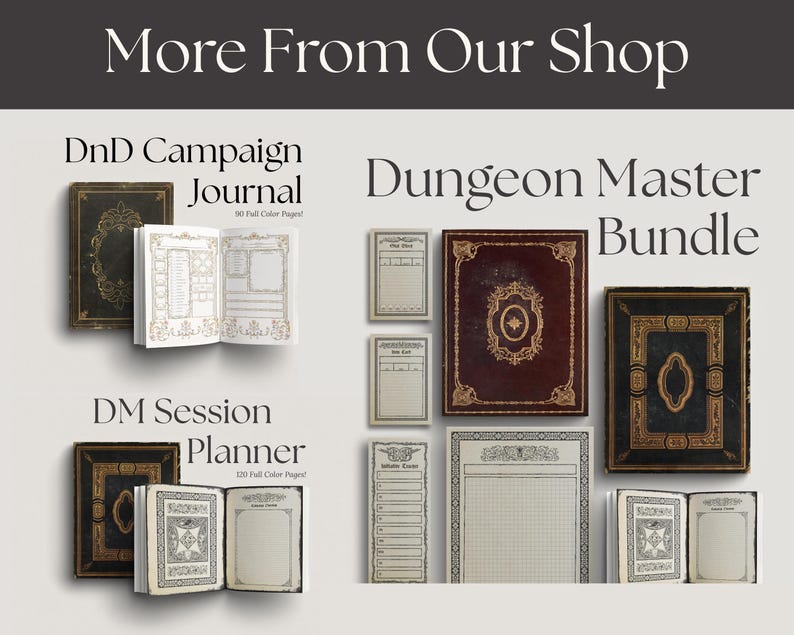Diario del personaggio DnD stampabile + Pacchetto carte incantesimi DnD 2024 2014 / Scheda del personaggio DnD di Dungeons and Dragons / Diario della campagna DnD immagine 10
