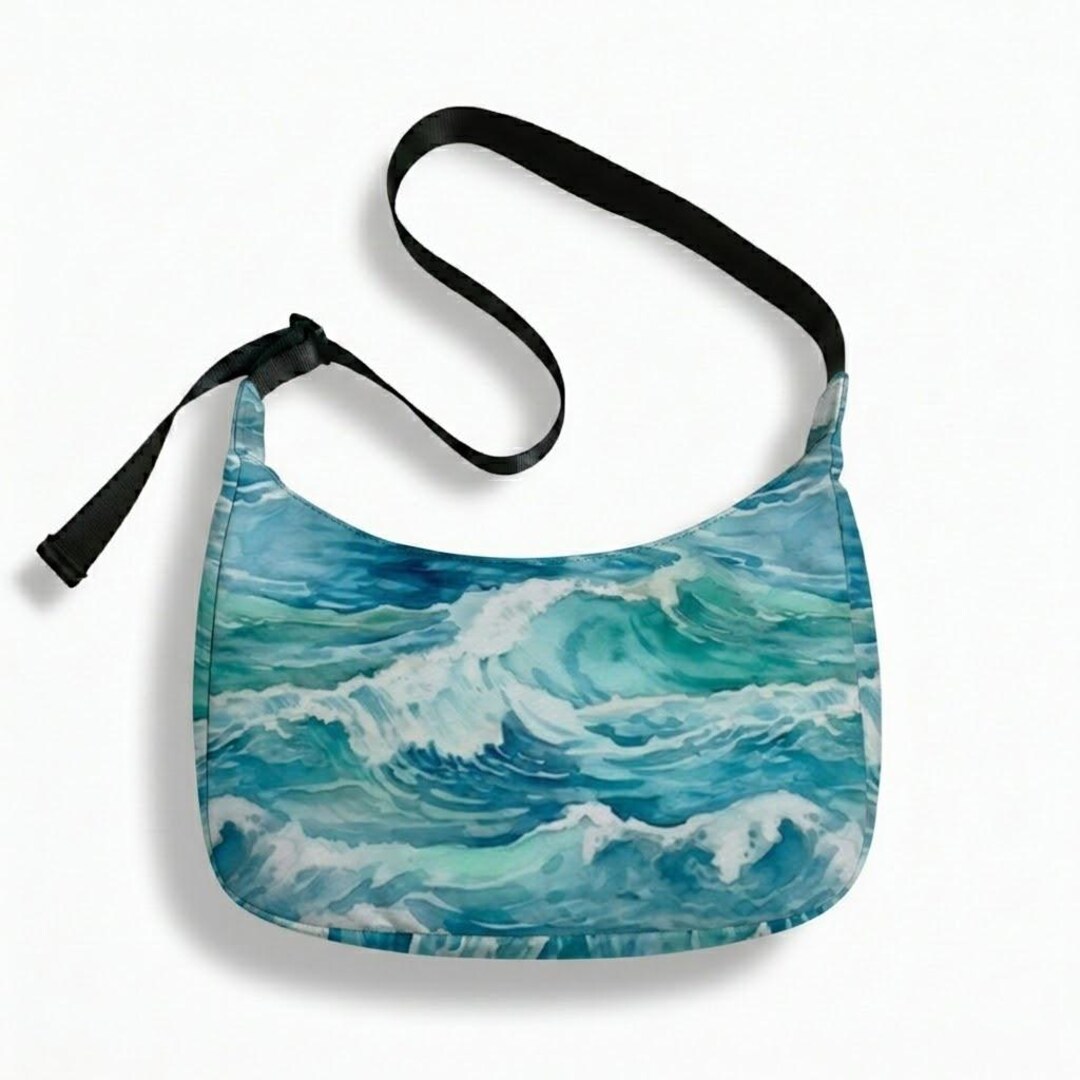 Crescent Crossbody Bag PDF Sewing Pattern | Beginner DIY Ocean Waves ...