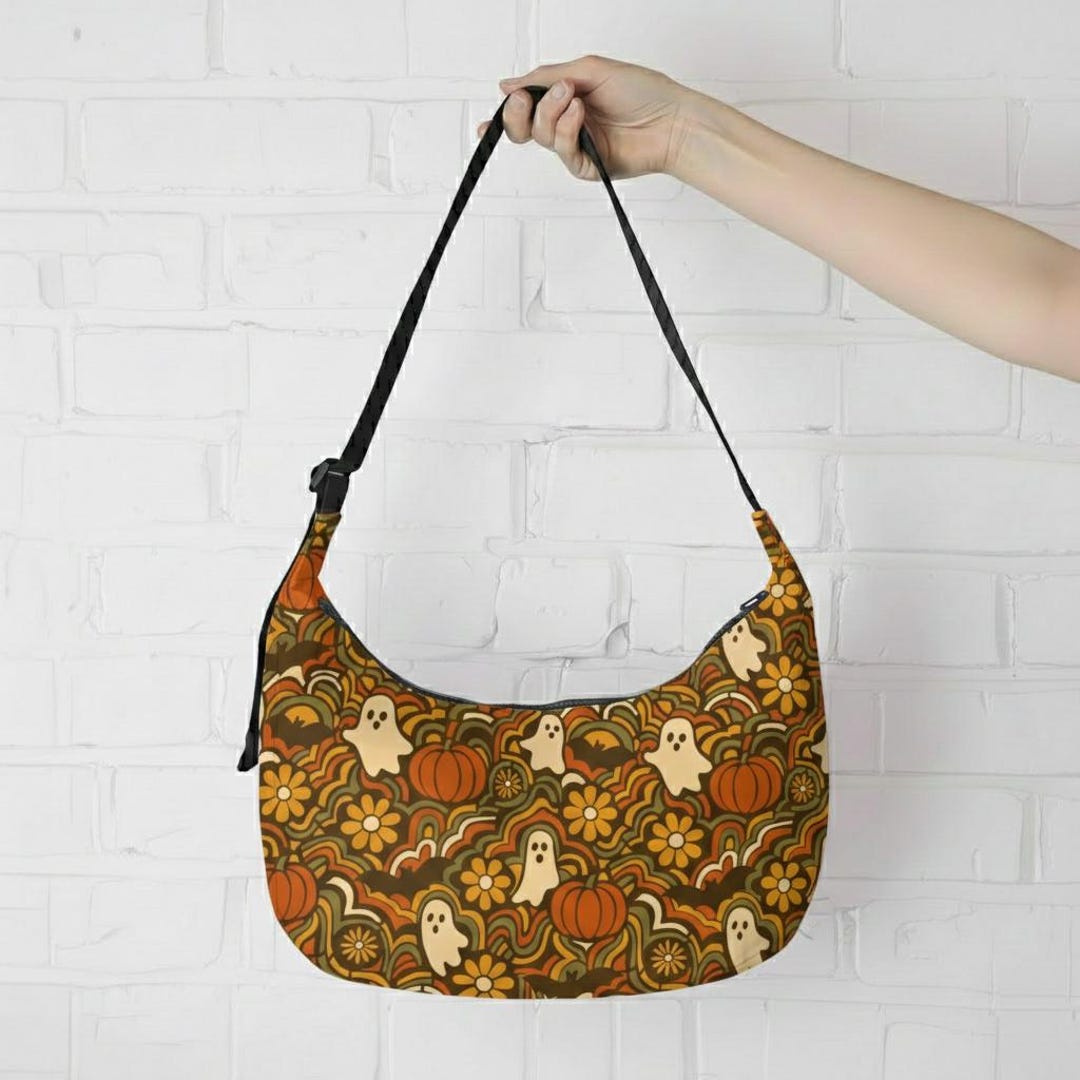 Crescent Bag Sewing Pattern – Digital PDF Featuring Handbag With Retro ...
