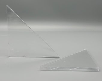 Right Triangle Shibori Resists - 3" or 4" Pair for itajime shibori (1/4" acrylic shapes)