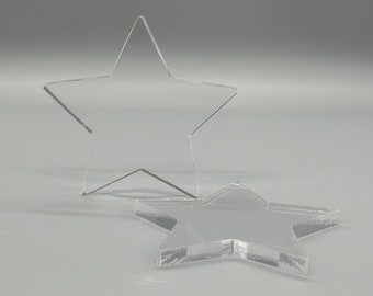 Star Shibori Resists - 3" or 4" Pair for itajime shibori (1/4" acrylic shapes)
