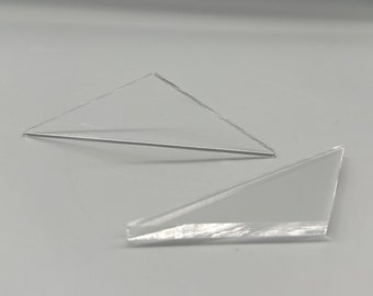 Wide Triangle Shibori Resists - 4" or 5" Pair for itajime shibori (1/4" acrylic shapes)