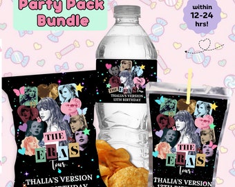 Eras Tour Party Pack Bundle Eras Party Decoration Eras Party Pack Eras Tour Chip Bag Eras Tour Capri Sun Eras Tour Water Bottle Label