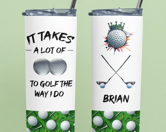 Nimm eine Menge Bälle Personalisierter Golf Tumbler, Golf Tumbler, personalisierter Tumbler, personalisierter Golf Cup, Golfer Geschenk, Golf Geschenk, Golf