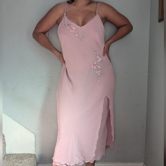 Vintage 90’s pink slip dress