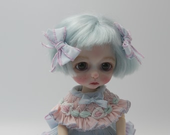 Handmade polymer clay doll head OOAK
