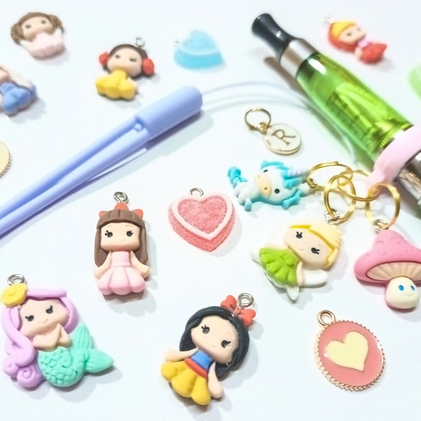 Fantasy Custom Vape Charms / Ecig Wrist Strap Amulets / Design your Ecig / Dab Pen Wristlet Keychains / Fable charms for Vaping girl